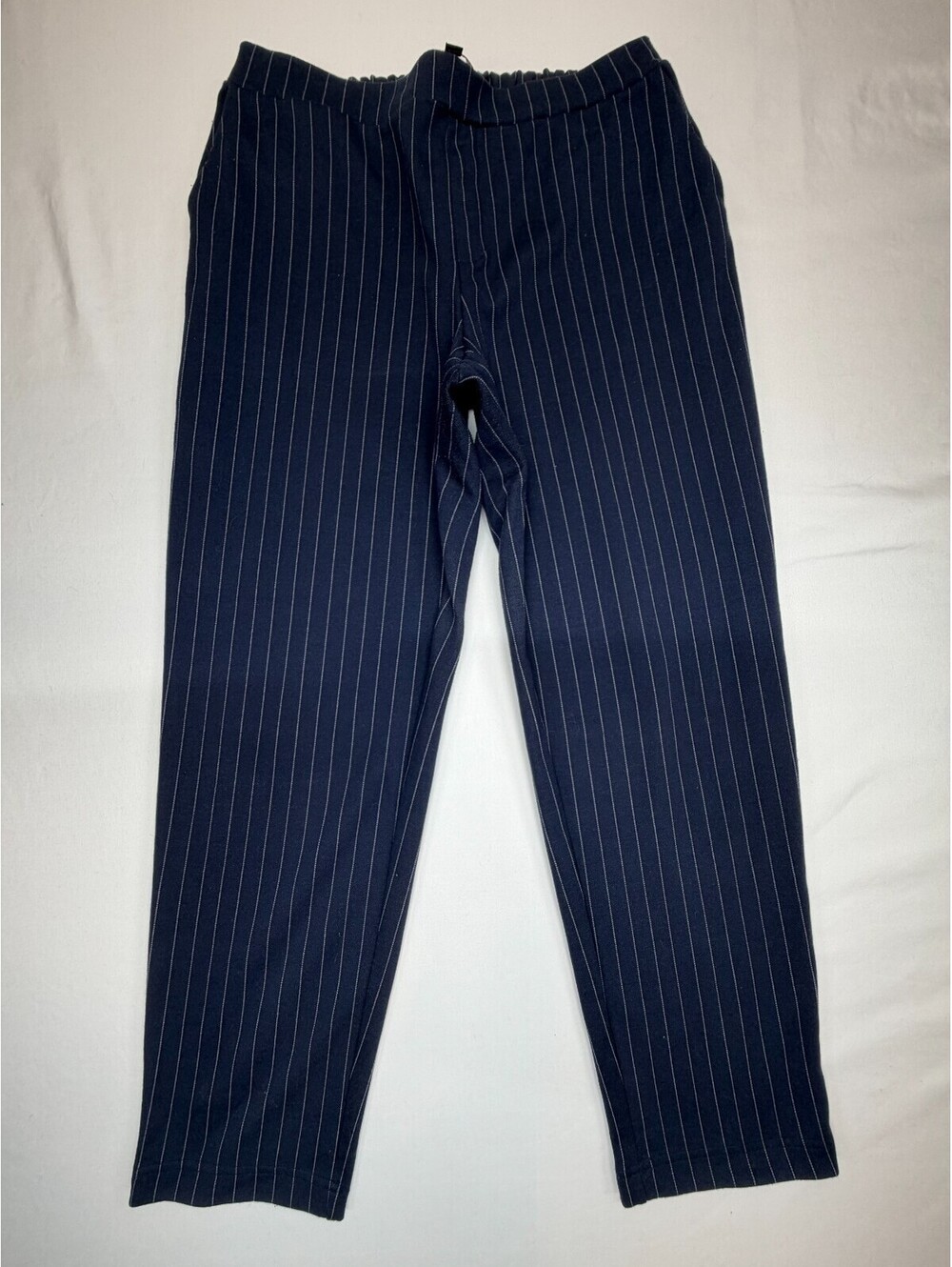 Banana Republic Women’s Pants Pull On Flat Front Striped Size 6 Blue